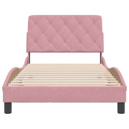 Estructura De Cama Sin Colchón Terciopelo