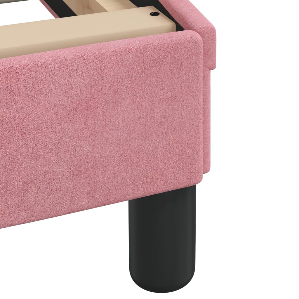 Estructura De Cama Sin Colchón Terciopelo