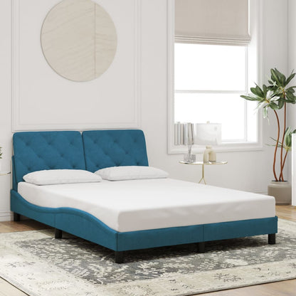 Estructura De Cama Sin Colchón Terciopelo