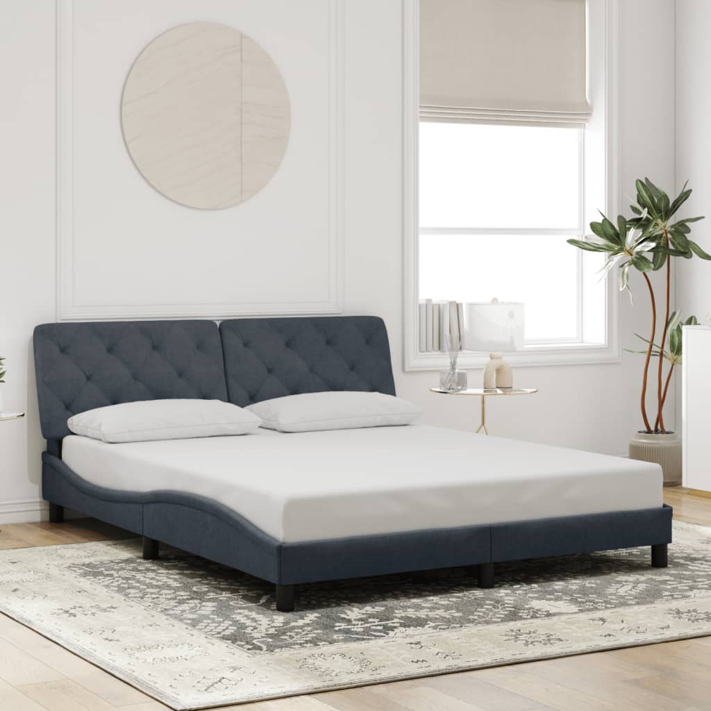 Estructura De Cama Sin Colchón Terciopelo