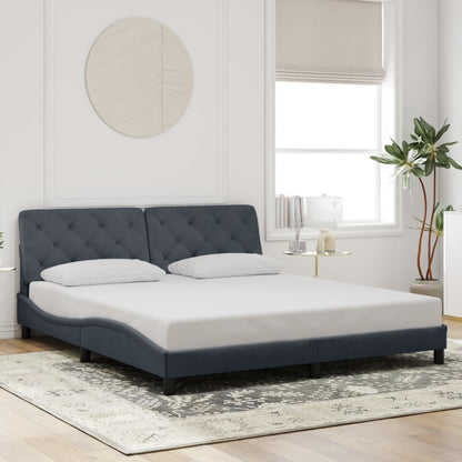 Estructura De Cama Sin Colchón Terciopelo