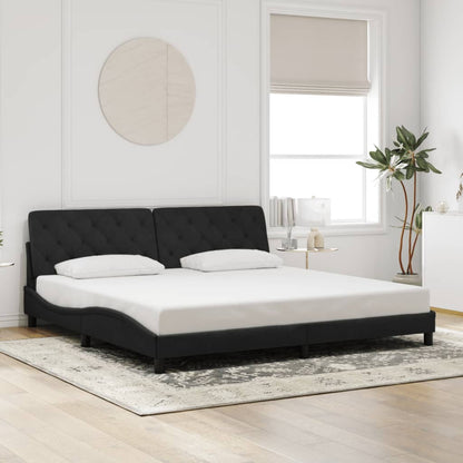 Estructura De Cama Sin Colchón Terciopelo