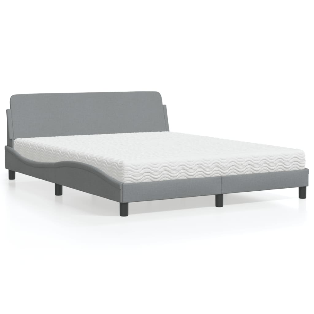Cama Con Colchón Dover Tela