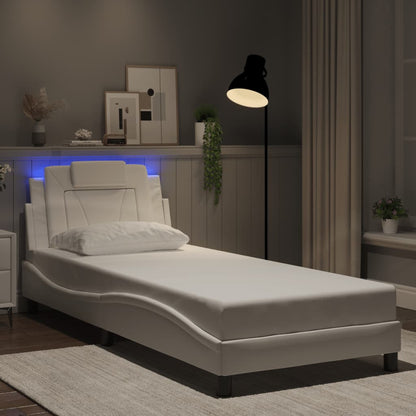 Estructura De Cama Viana Con Led Sin Colchón