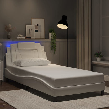 Estructura De Cama Viana Con Led Sin Colchón