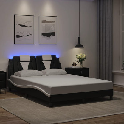 Estructura De Cama Viana Con Led Sin Colchón