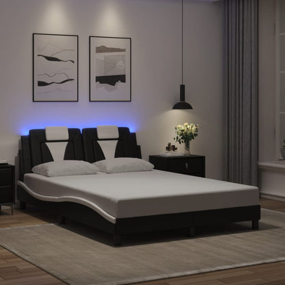 Estructura De Cama Viana Con Led Sin Colchón