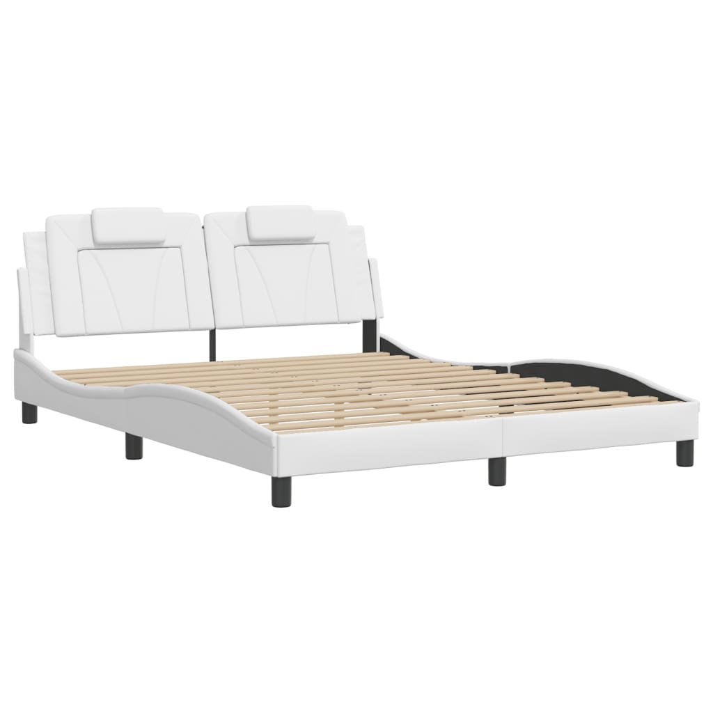 Estructura De Cama Viana Con Led Sin Colchón