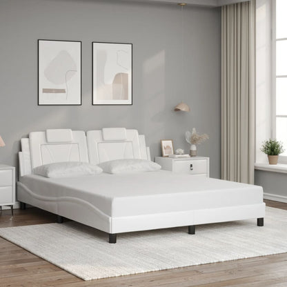 Estructura De Cama Viana Con Led Sin Colchón