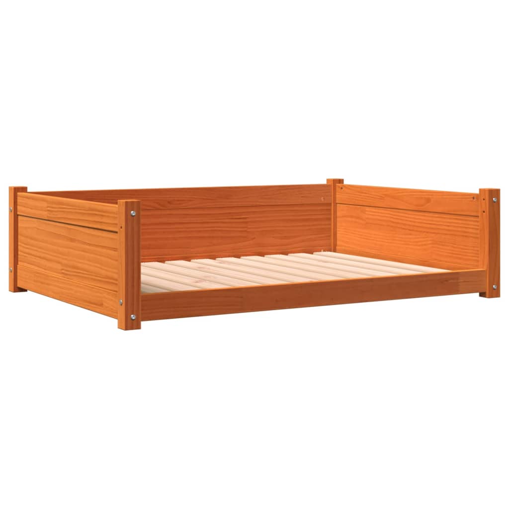 Cama Para Perros Madera De Pino 105,5X75,5X28 Cm