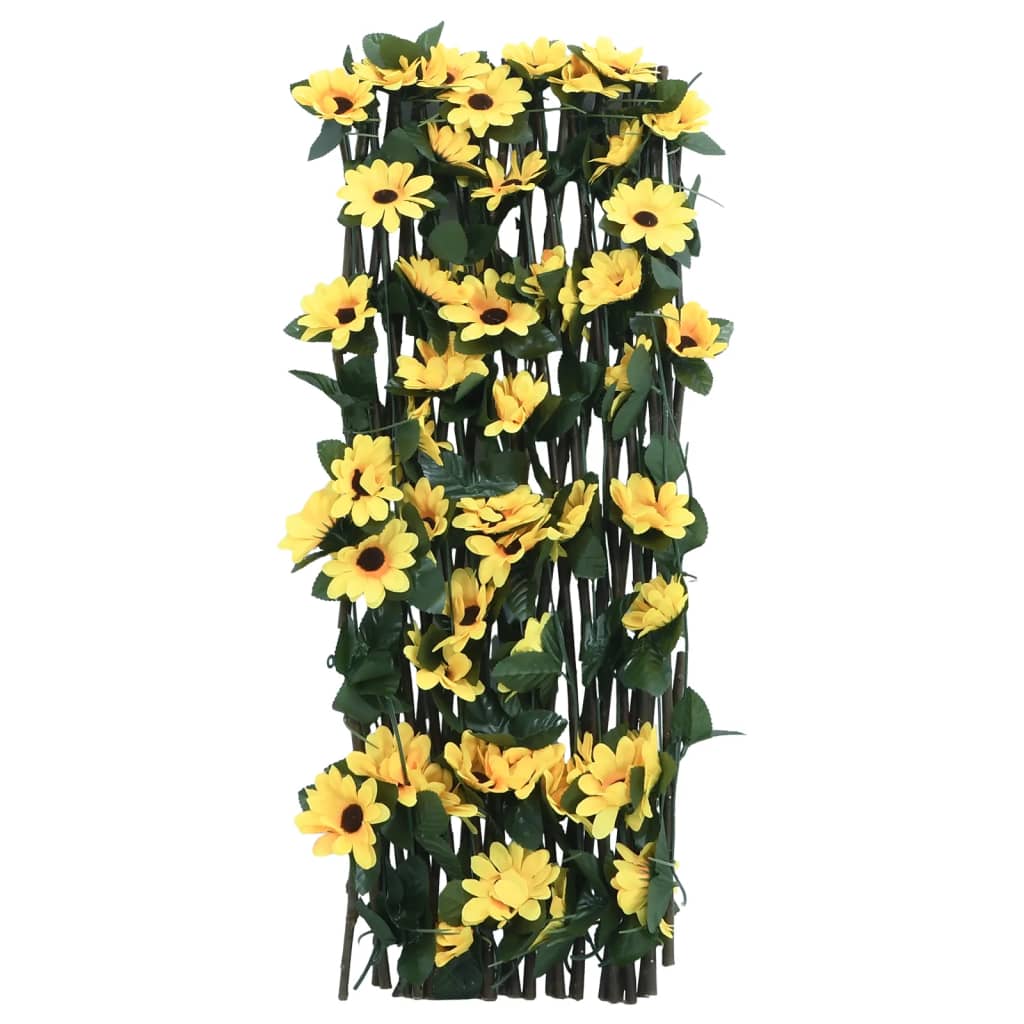 Enrejado Valla Expansible Hiedra Artificial Amarillo