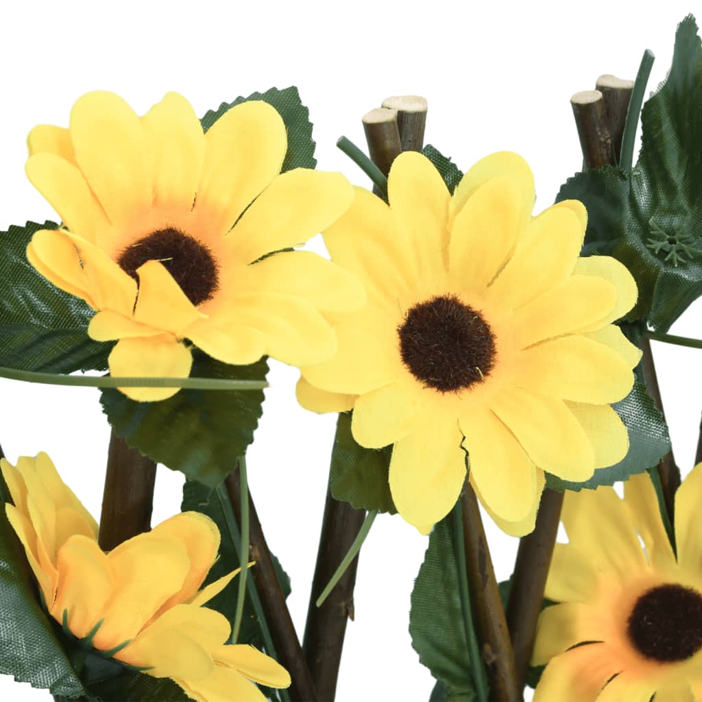 Enrejado Valla Expansible Hiedra Artificial Amarillo
