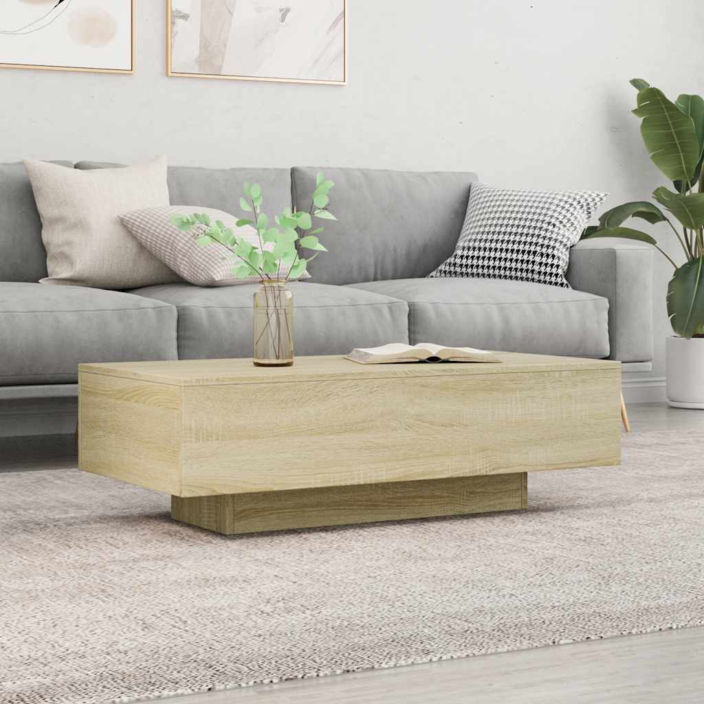 Mesa De Centro Madera Ingeniería 100X49,5X31 Cm