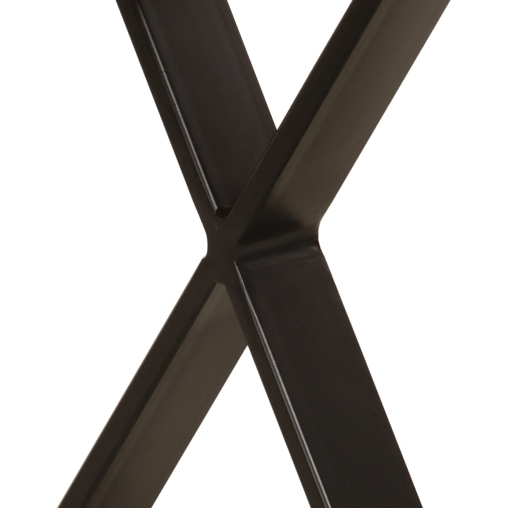 Banco Con Borde Natural De Madera De Mango Maciza 105 Cm