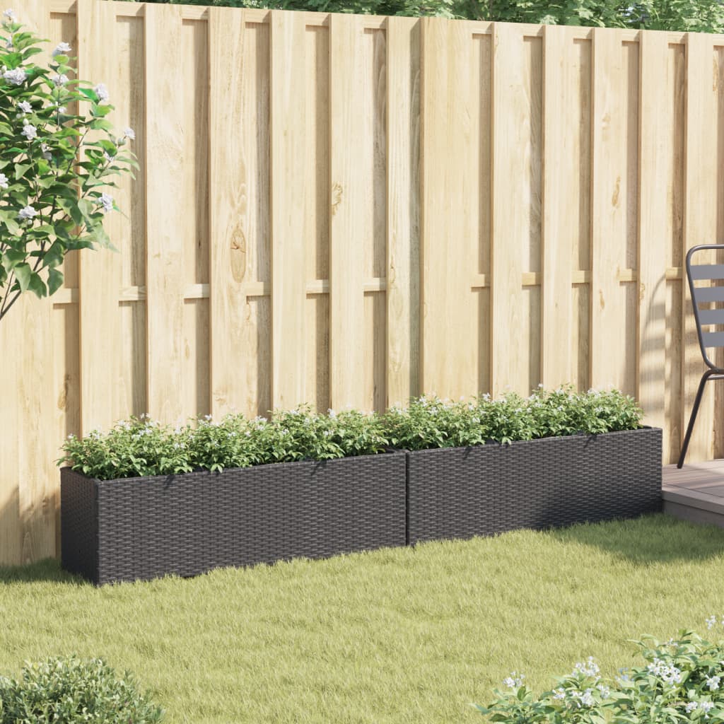Jardineras Con 3 Maceteros 2 Uds Ratán Pe