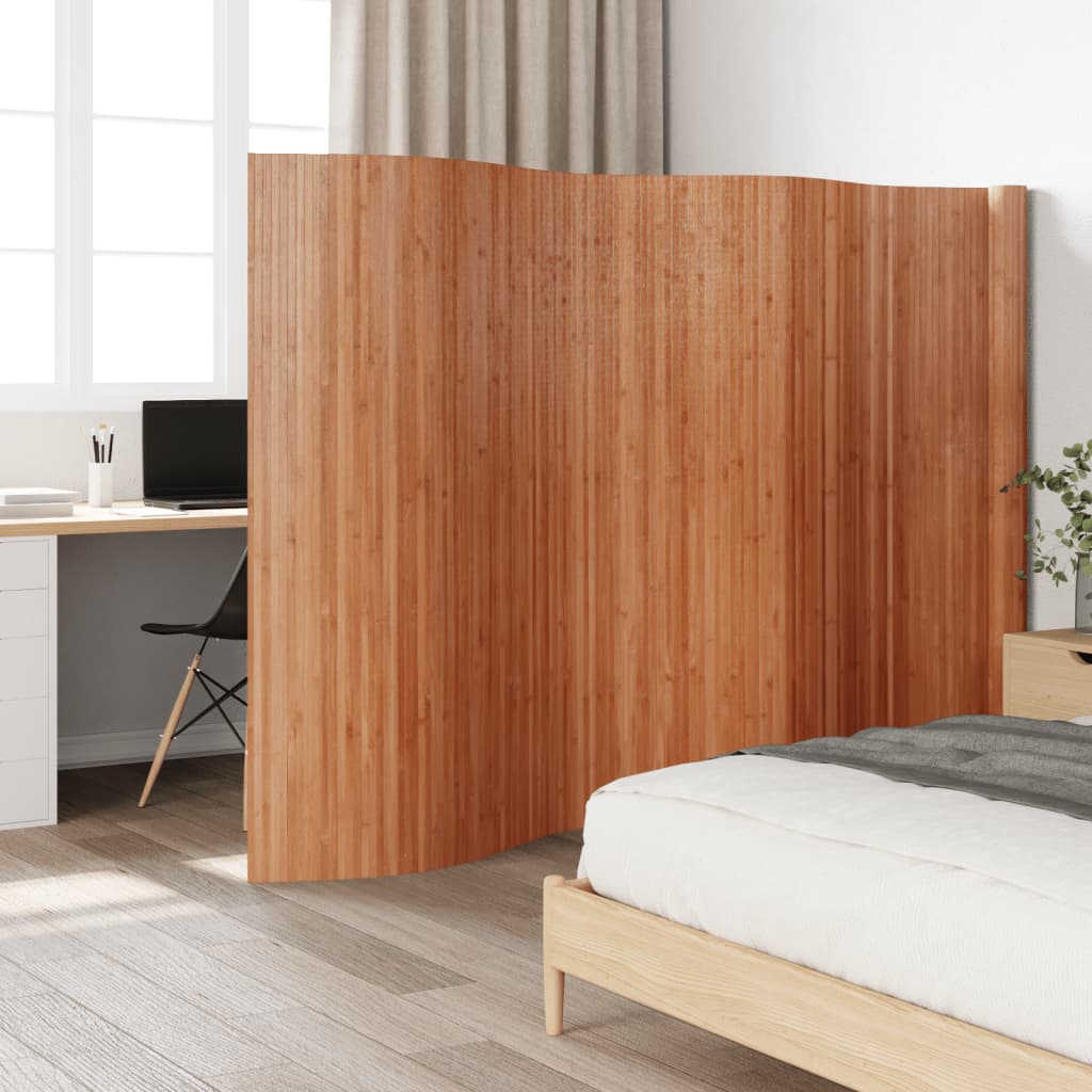 Biombo Divisor De Bambú Ancho Alto 165 Cm