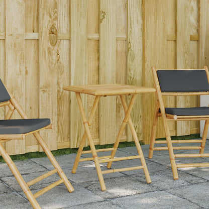 Mesa Plegable De Jardín De Bambú Ø