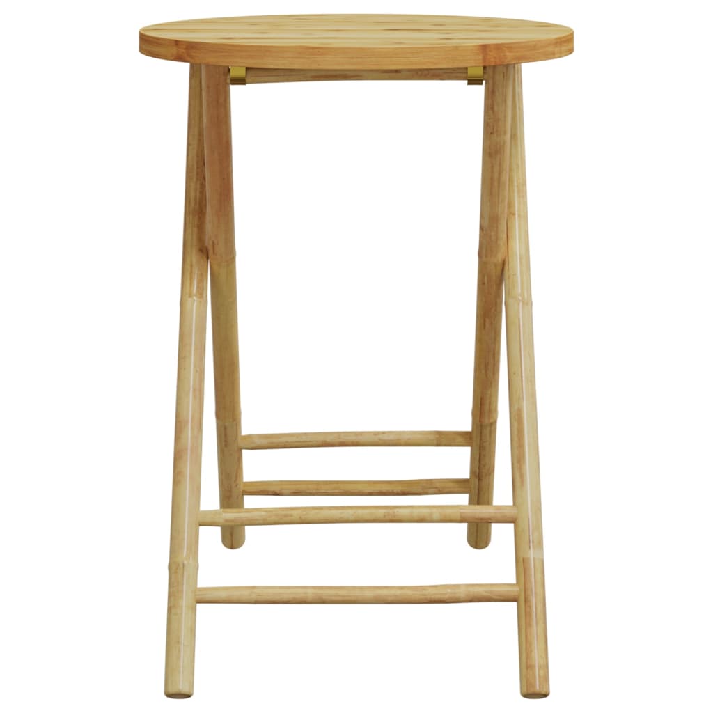 Mesa Plegable De Jardín De Bambú Ø