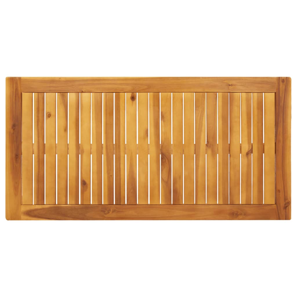 Mesa De Comedor De Jardín Madera Maciza De Acacia