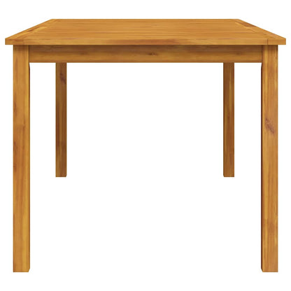 Mesa De Comedor De Jardín Madera Maciza De Acacia