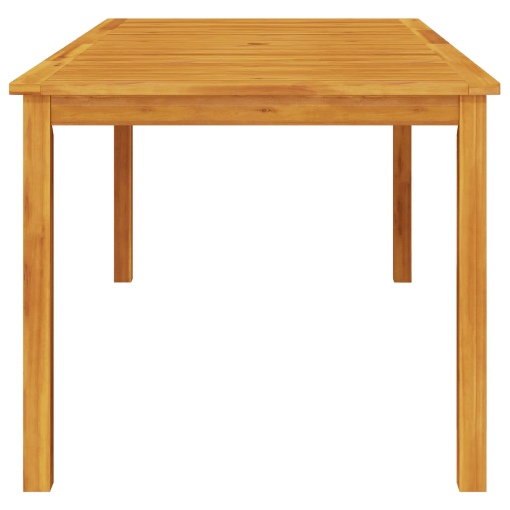 Mesa De Comedor De Jardín Madera Maciza De Acacia