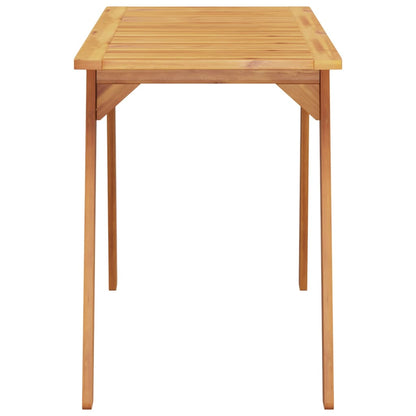 Mesa De Comedor De Jardín Madera Maciza De Acacia 110X56X75 Cm