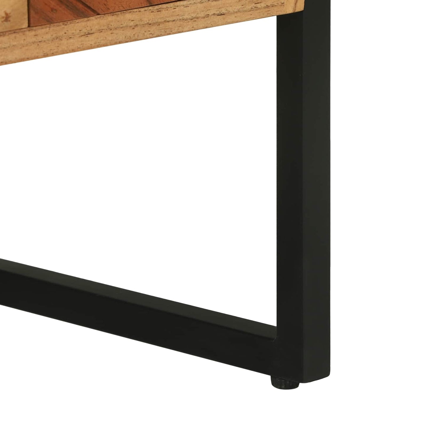 Mueble De Tv Marrón 100 X 35 X 50 Cm Madera De Acacia Sólida