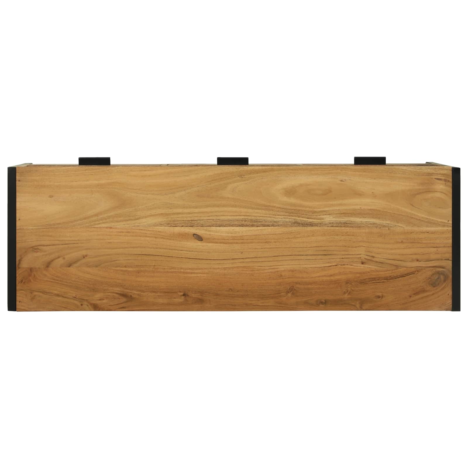 Mueble De Tv Marrón 100 X 35 X 50 Cm Madera De Acacia Sólida
