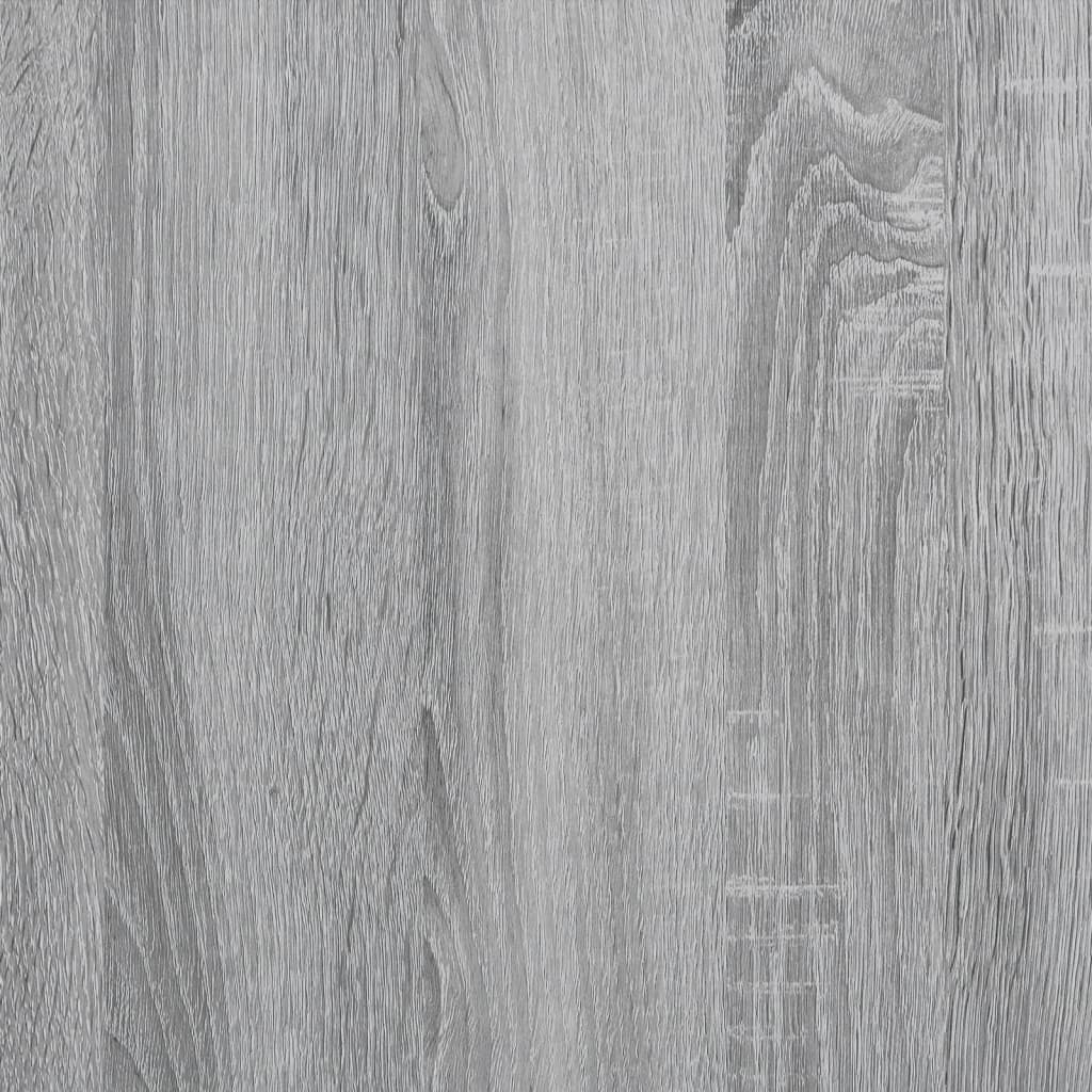 Escritorio Madera Ingeniería Y Acero Sonoma Gris 100X45X76 Cm