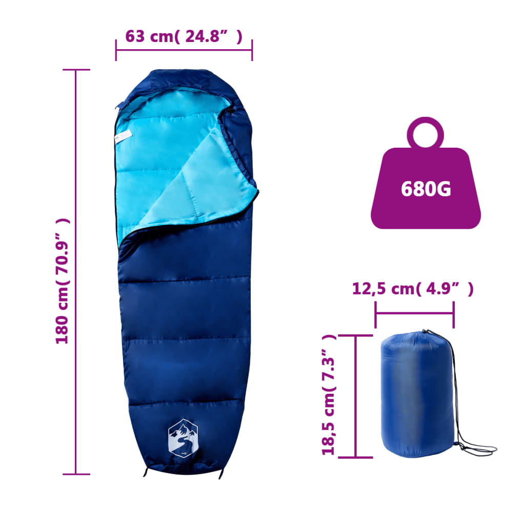 Saco De Dormir Tipo Momia De Camping Para Adultos 3 Estaciones