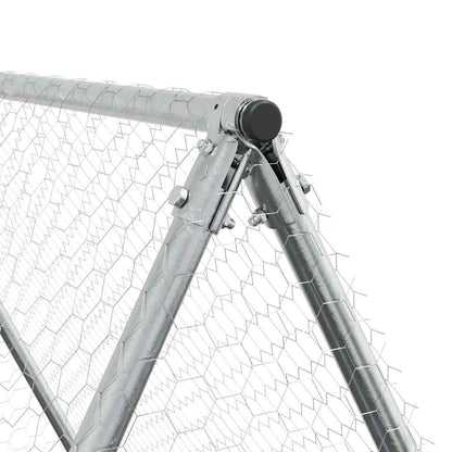 Jaula Para Gallinas Acero Galvanizado Plateado