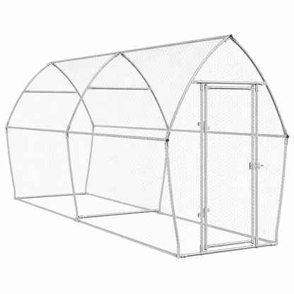 Jaula Para Gallinas Acero Galvanizado Plateado
