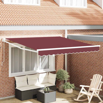 Toldo Retráctil Aluminio Y Tela Gris Antracita