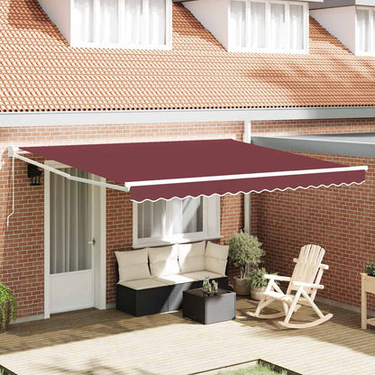 Toldo Retráctil Aluminio Y Tela Gris Antracita