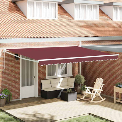 Toldo Retráctil Aluminio Y Tela Gris Antracita