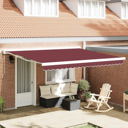 Toldo Retráctil Aluminio Y Tela Gris 3X2,5 M