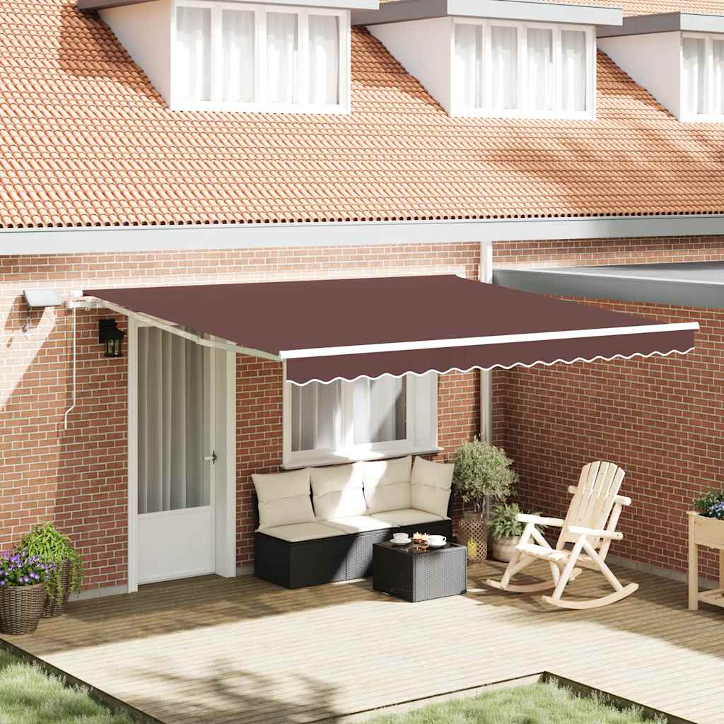 Toldo Retráctil Manual Con Led