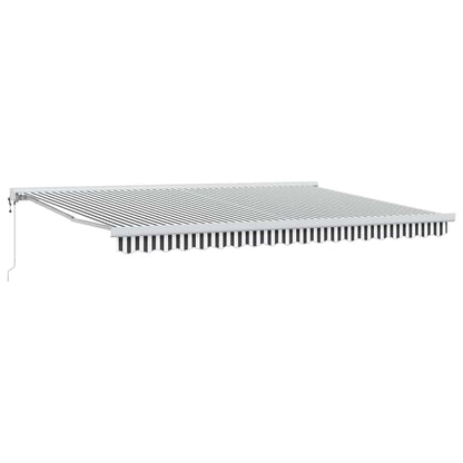 Toldo Retráctil Aluminio Y Tela Gris 3X2,5 M