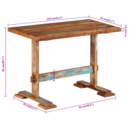 Mesa De Comedor Madera Maciza Reciclada
