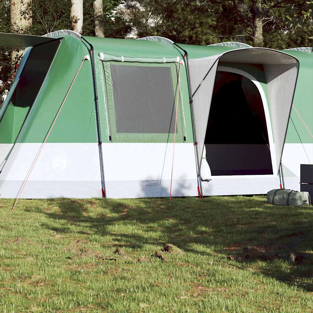 Tienda De Camping Con Túnel Impermeable Gris Naranja
