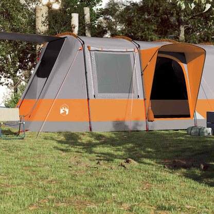Tienda De Camping Con Túnel Impermeable Gris Naranja