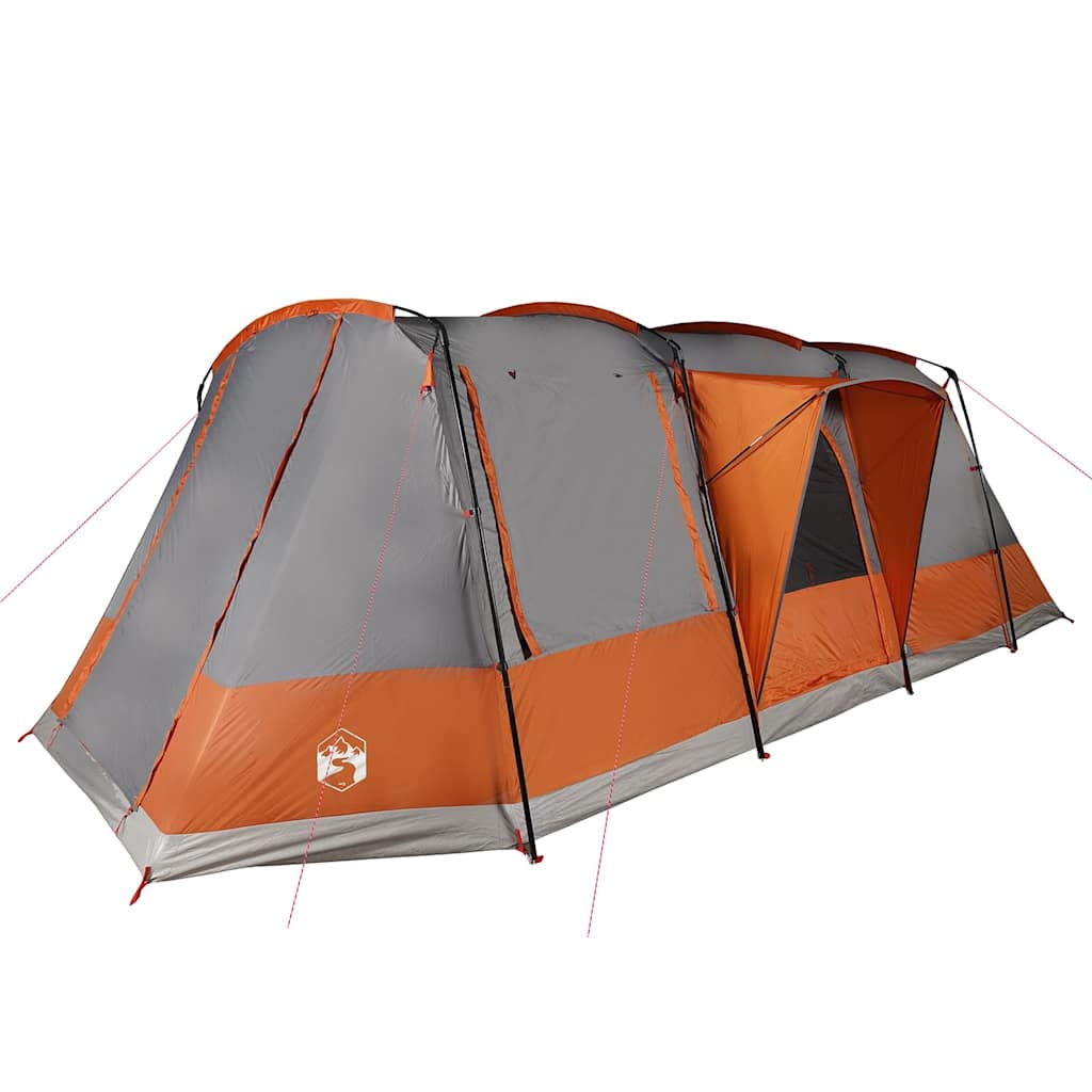 Tienda De Camping Con Túnel Impermeable Gris Naranja