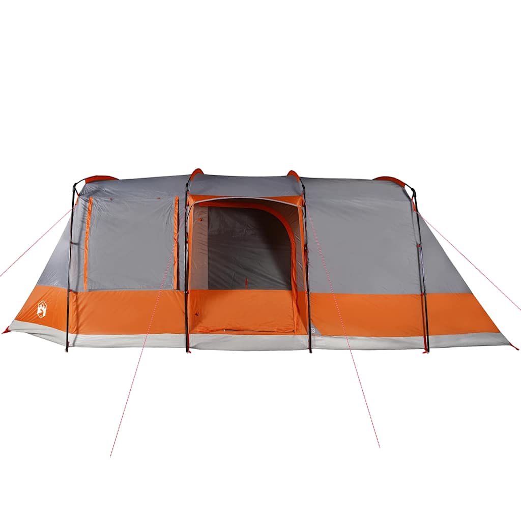 Tienda De Camping Con Túnel Impermeable Gris Naranja