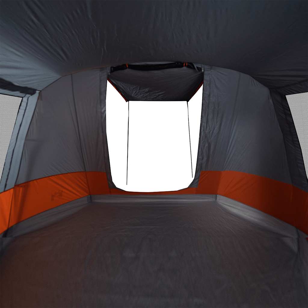 Tienda De Camping Con Túnel Impermeable Gris Naranja