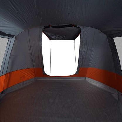 Tienda De Camping Con Túnel Impermeable Gris Naranja