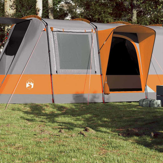 Tienda De Camping Con Túnel Impermeable Gris Naranja