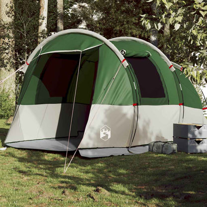 Tienda De Camping Con Túnel Impermeable Gris Naranja
