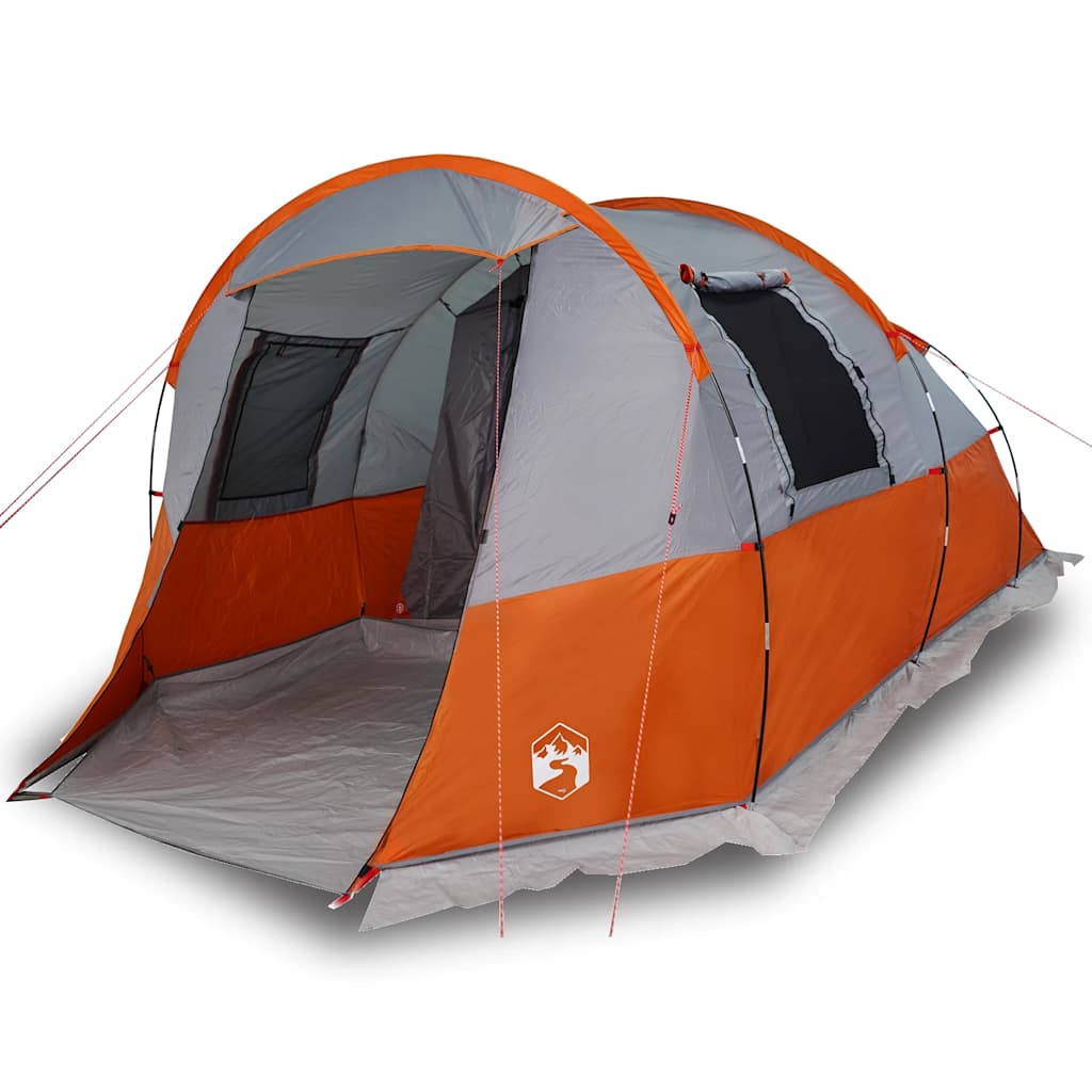 Tienda De Camping Con Túnel Impermeable Gris Naranja