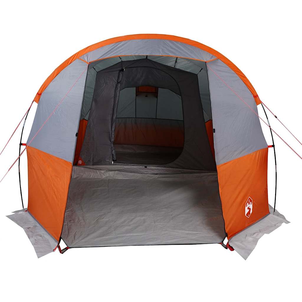 Tienda De Camping Con Túnel Impermeable Gris Naranja