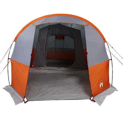 Tienda De Camping Con Túnel Impermeable Gris Naranja